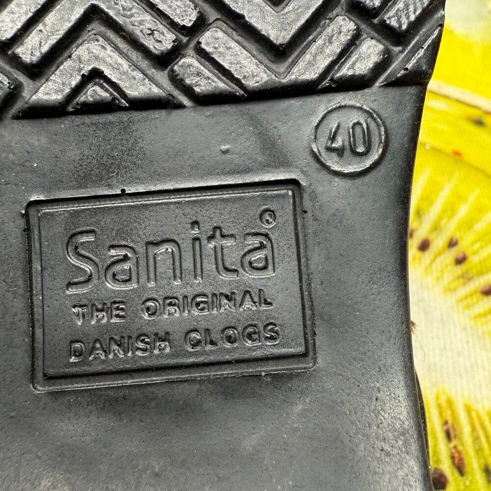 Sanita Original Danish Clogs Womens Size 40 Wide Brown Leather - Picture 4 of 9